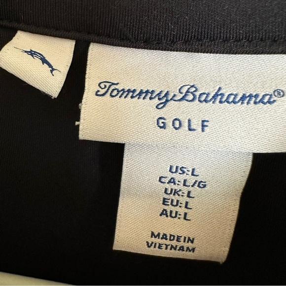 Tommy Bahama Size Large Black Sleeveless Performance Golf Dress Zip Up Pockets L - Picture 6 of 6